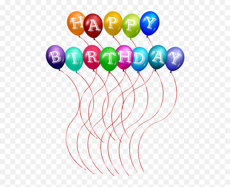 Free Photo Party Colorful String Happy Birthday Balloons Emoji,Birthday Balloons Transparent