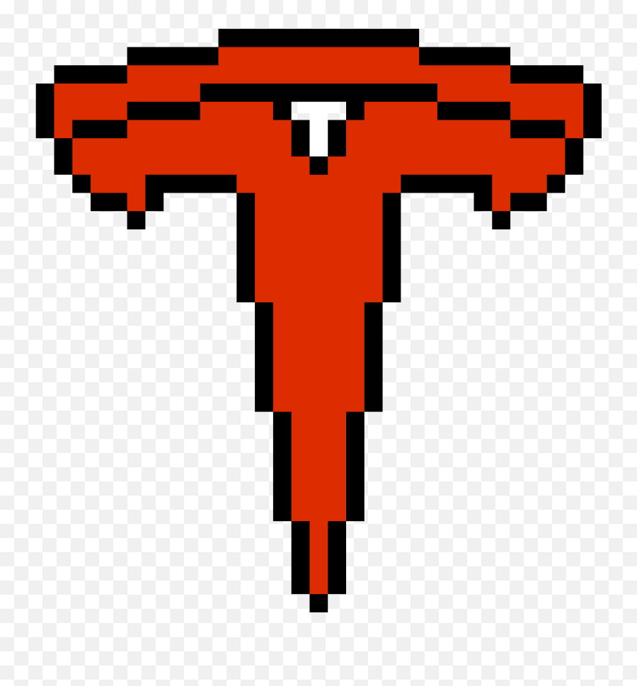 Pixilart - Vertical Emoji,Tesla Logo