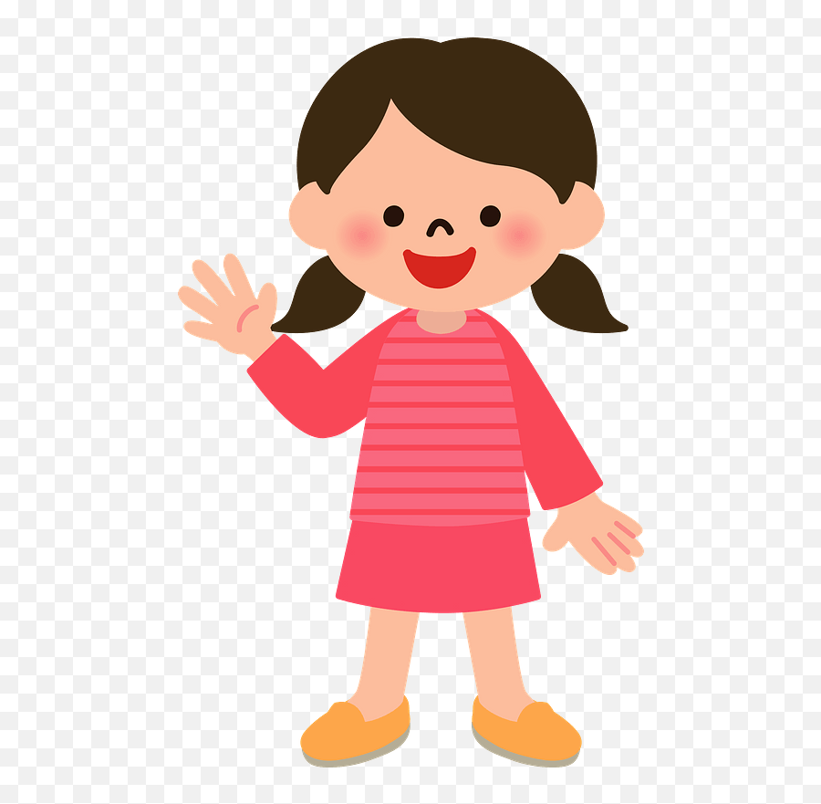 Little Girl Clipart - Little Girl Clipart Emoji,Clipart Girl
