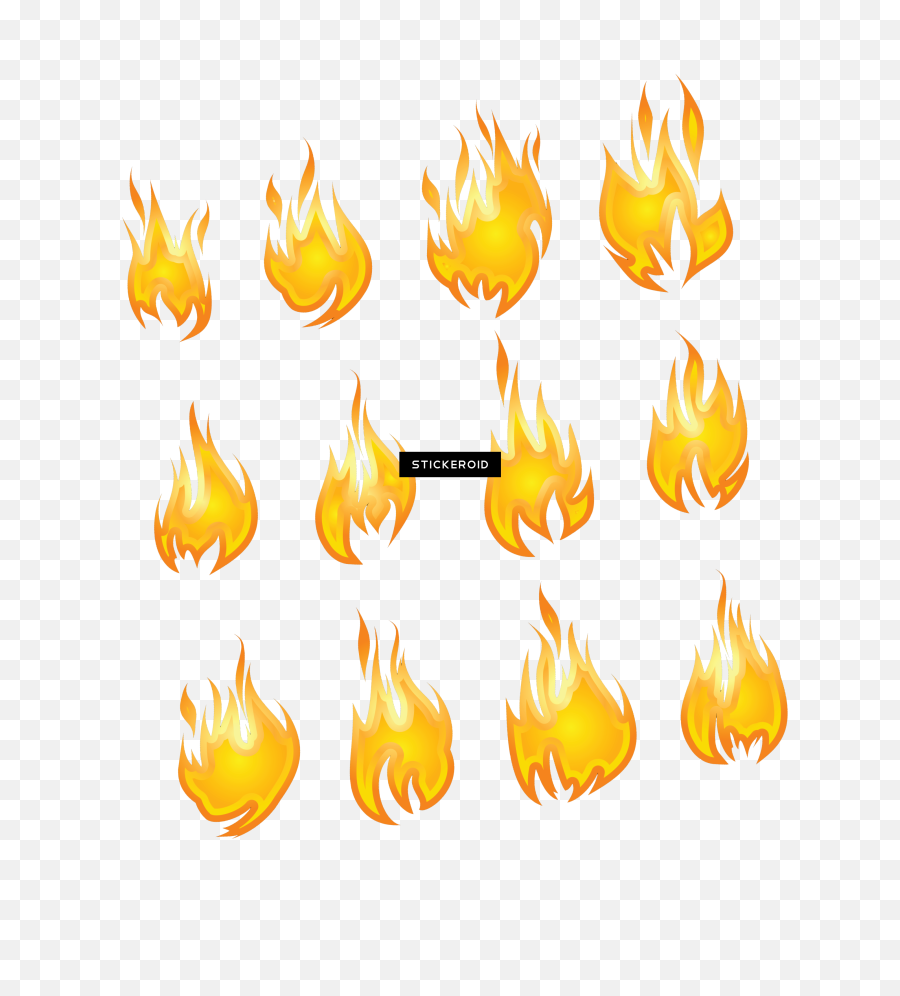 Transparent Background Fire Png Clipart - Vertical Emoji,Flame Png