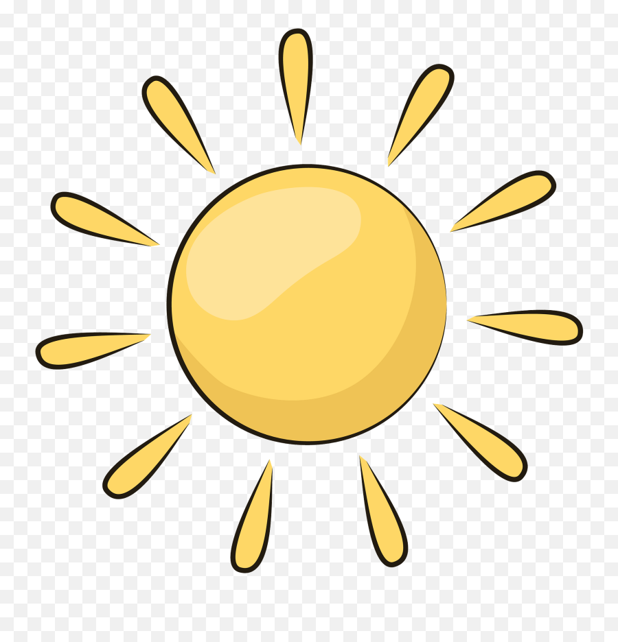 Sun Clipart - Transparent Background Sun Clipart Emoji,Sun Clipart