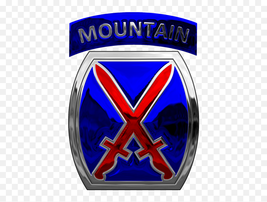 Chrome 10th Mountain Division Logo - Army 10th Mountain Division Badge Emoji,The Division Logo