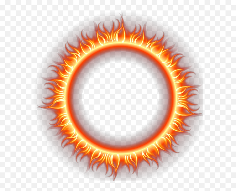 Vector Fire Flame Circle Transparent - Circle Fire Effect Png Emoji,Red Circle Transparent