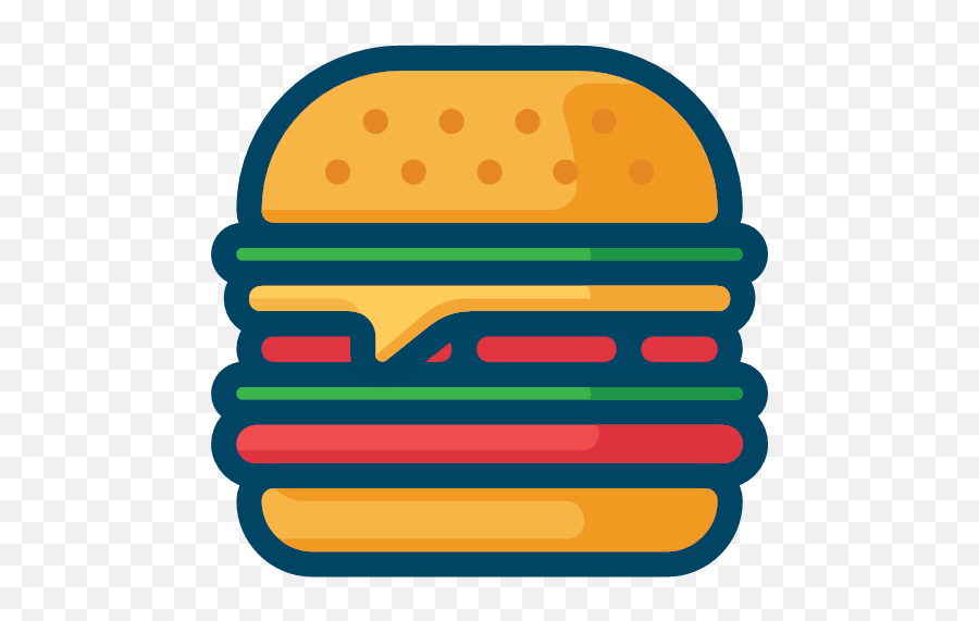 Hamburger Vector Icons Free Download In Svg Png Format - Hamburger Color Icon Png Emoji,Hamburger Png