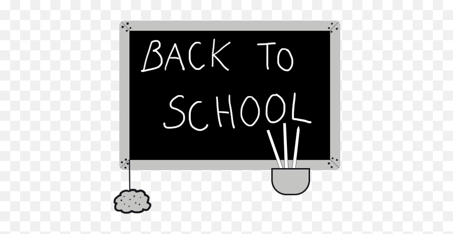 School Clipart - Black And White Back To School Clipart Emoji,Back To School Clipart