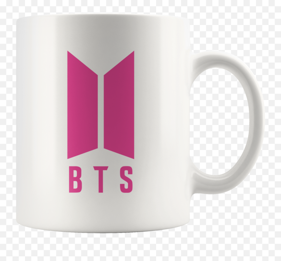 Bts Logo In Pink Mug - Bts Logo Emoji,Bts Logo Wallpaper