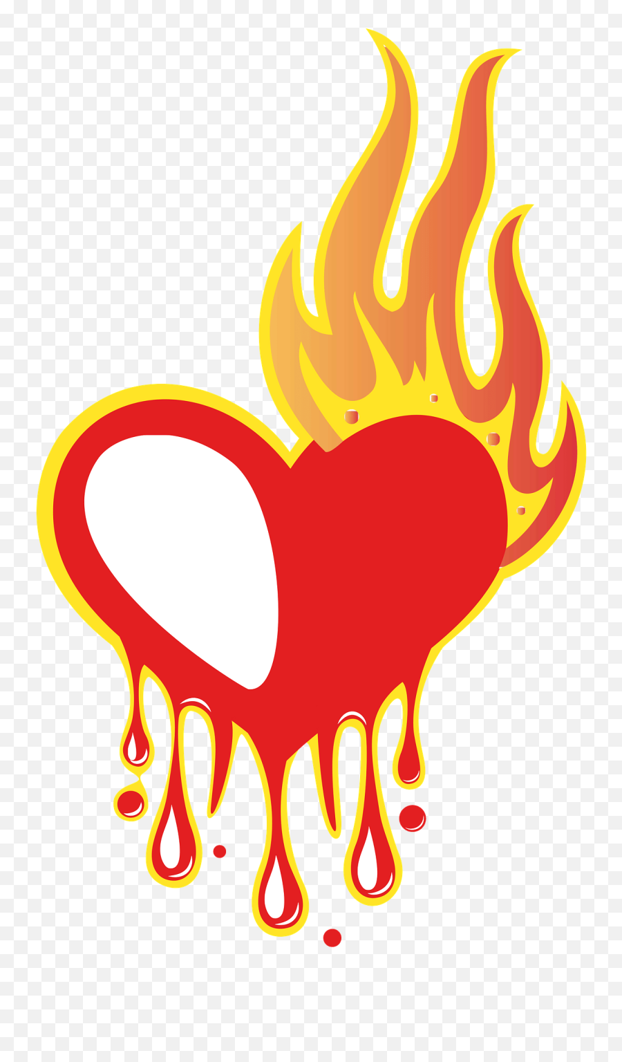 Vector Smoke Fire Heart Effect - Transparent Melting Heart Png Emoji,Fire Effect Png