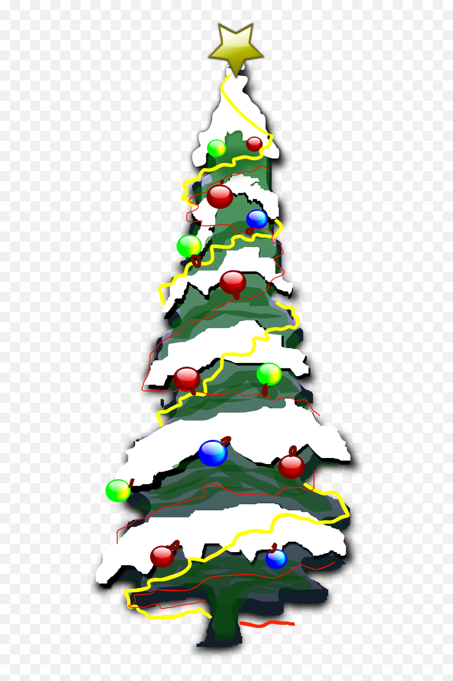 Free Christmas Vector Art Download Free Clip Art Free Clip - Cartoon Christmas Tree Snow Png Emoji,Christmas Tree Clipart