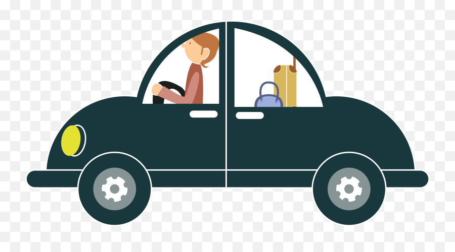 Adobe Illustrator Travel Illustration - Car Travelling Vector Png Emoji,Illustrator Clipart