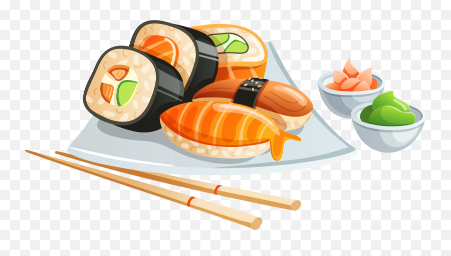 Sushi Clipart Png - Sushi Clipart Emoji,Sushi Clipart