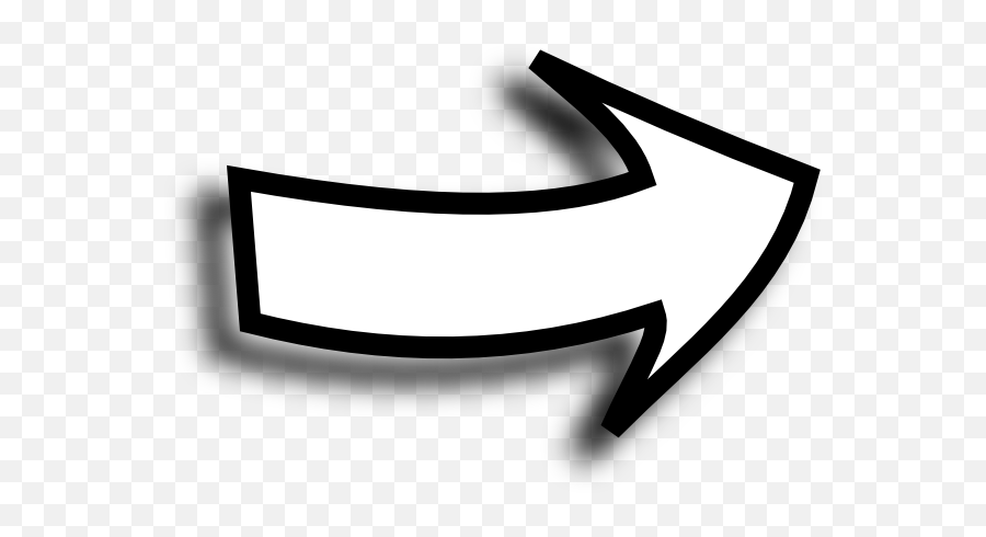 White Arrow Sideways Clip Art Png Emoji,Small Arrow Png