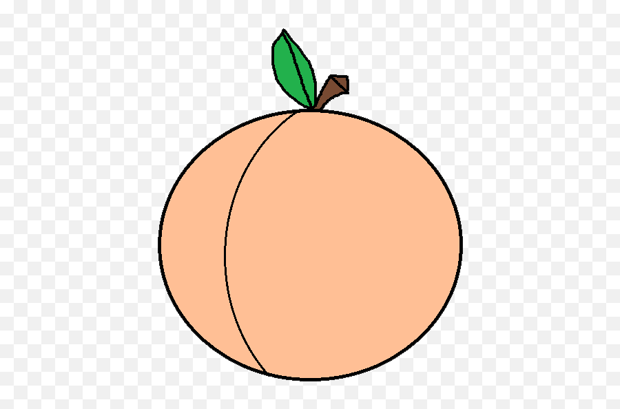 Best Peach Clip Art - Peach Gif Transparent Background Emoji,Peach Clipart