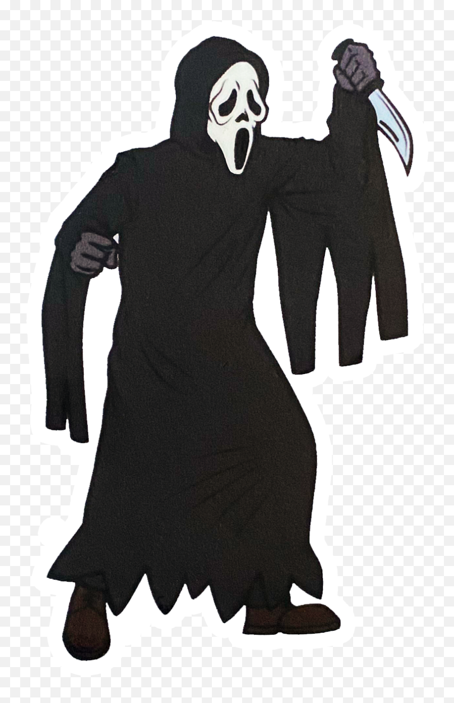 Ghostface Sticker Emoji,Ghost Face Png