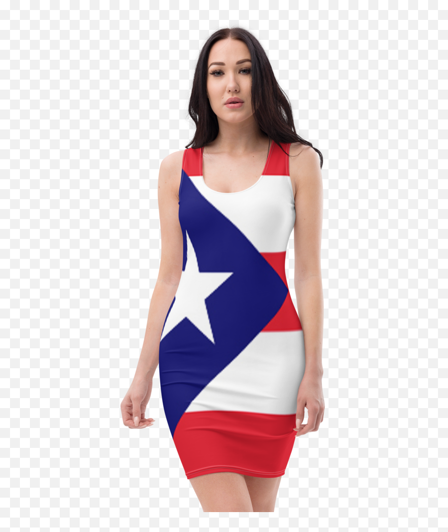 Puerto Rico Flag Dress U2013 Mass Monster Apparel Emoji,Puerto Rico Flag Png