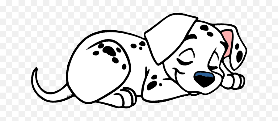 101 Dalmatians Puppies Clip Art Disney Clip Art Galore Emoji,Puppy Clipart Black And White