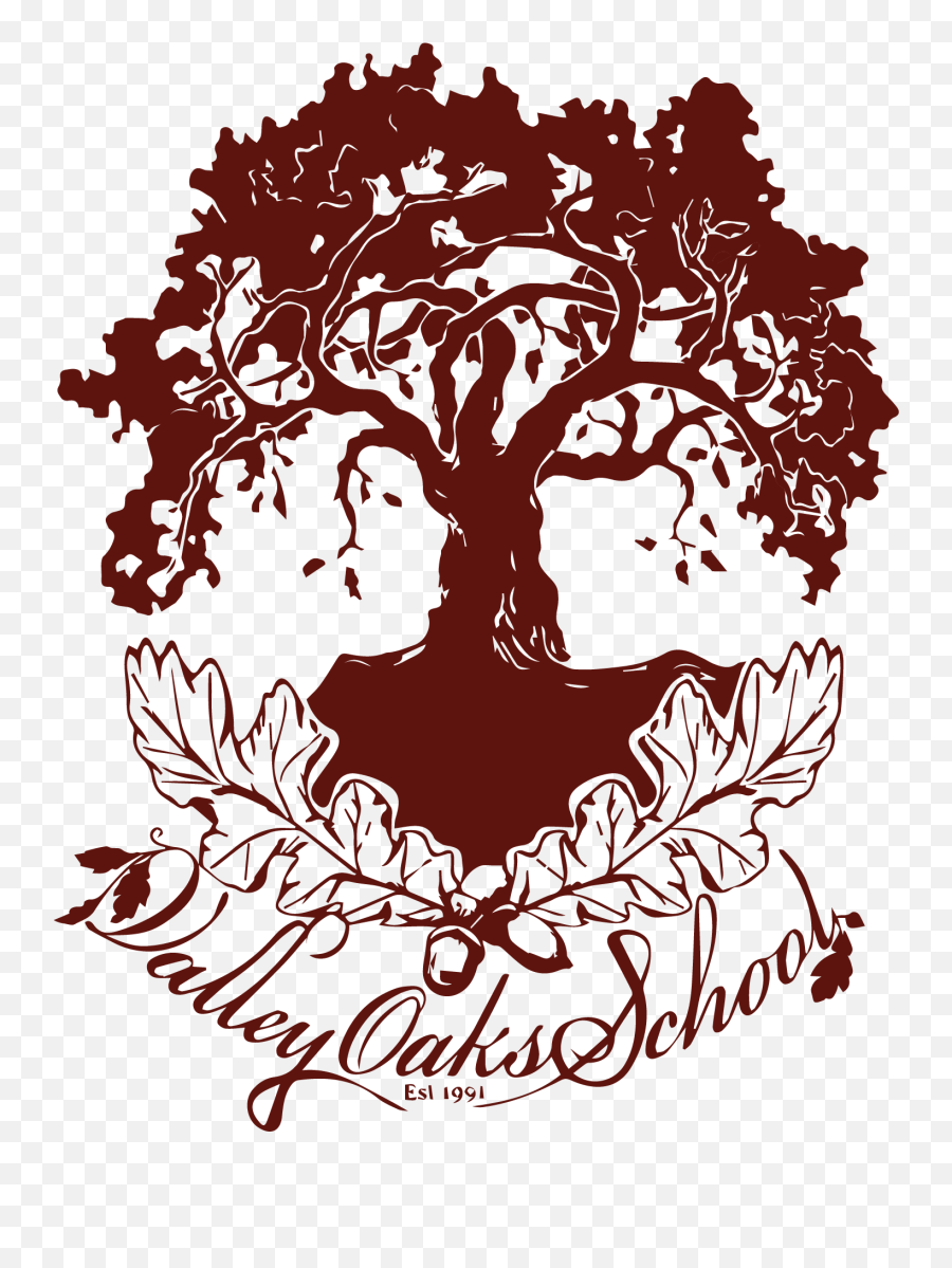 Download Valley Oaks - Simple Oak Tree Drawing Full Size Emoji,Oaktree Logo