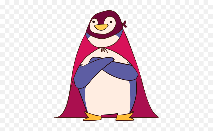Superhero Penguin With Cape Cartoon Transparent Png U0026 Svg Vector Emoji,Cape Transparent