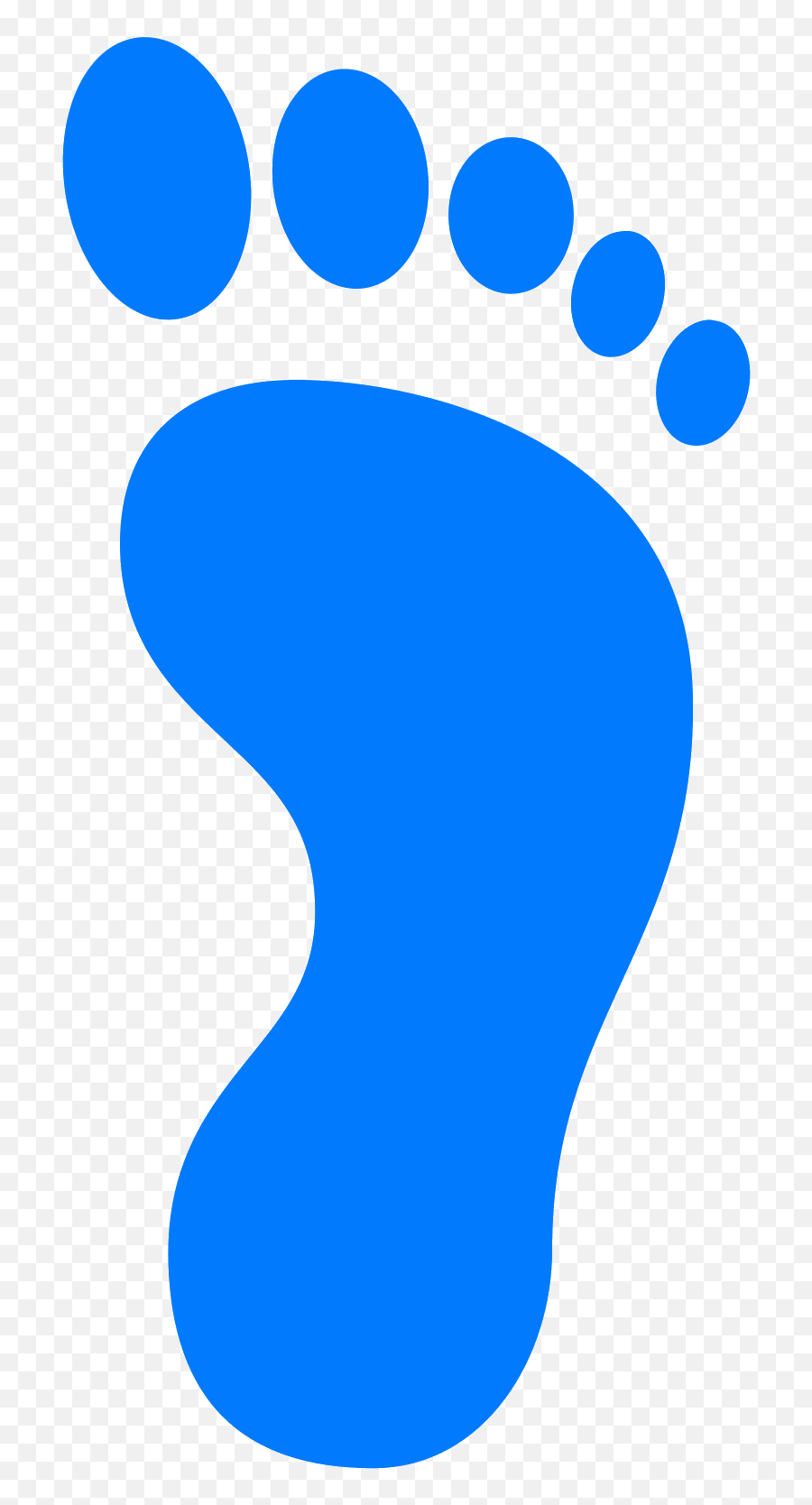 Blue Footprint Png - Clipart Foot Print Png Emoji,Footprint Clipart