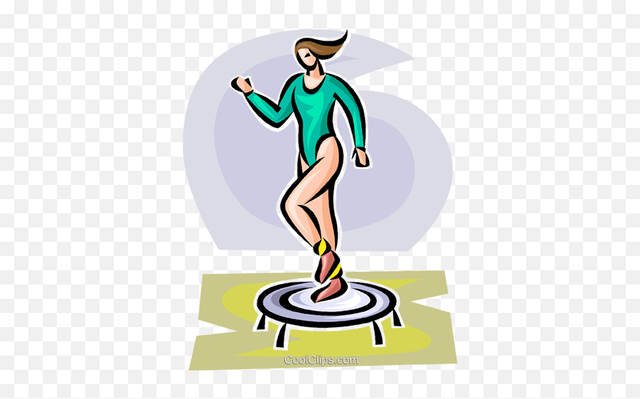 Download Woman Working Out On A Small - For Running Emoji,Trampoline Clipart