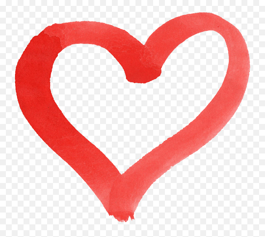 Hearts Clipart Brush Stroke Hearts - Transparent Png Red Heart Png Emoji,Heart Transparent