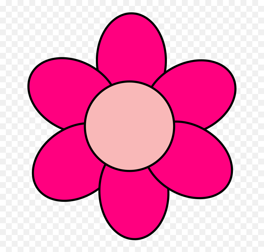 Download Pink Cartoon Flowers - Pink Clipart Png Image With Pink Flower Clipart Emoji,Pink Clipart