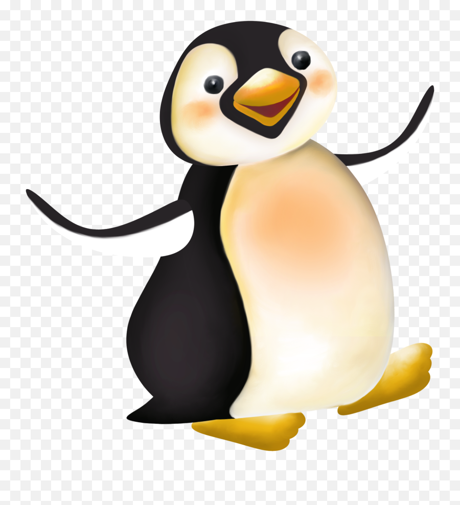 Large Penguin Cartoon Png Clipart - Transparent Penguin Cartoon Png Emoji,Penguin Clipart
