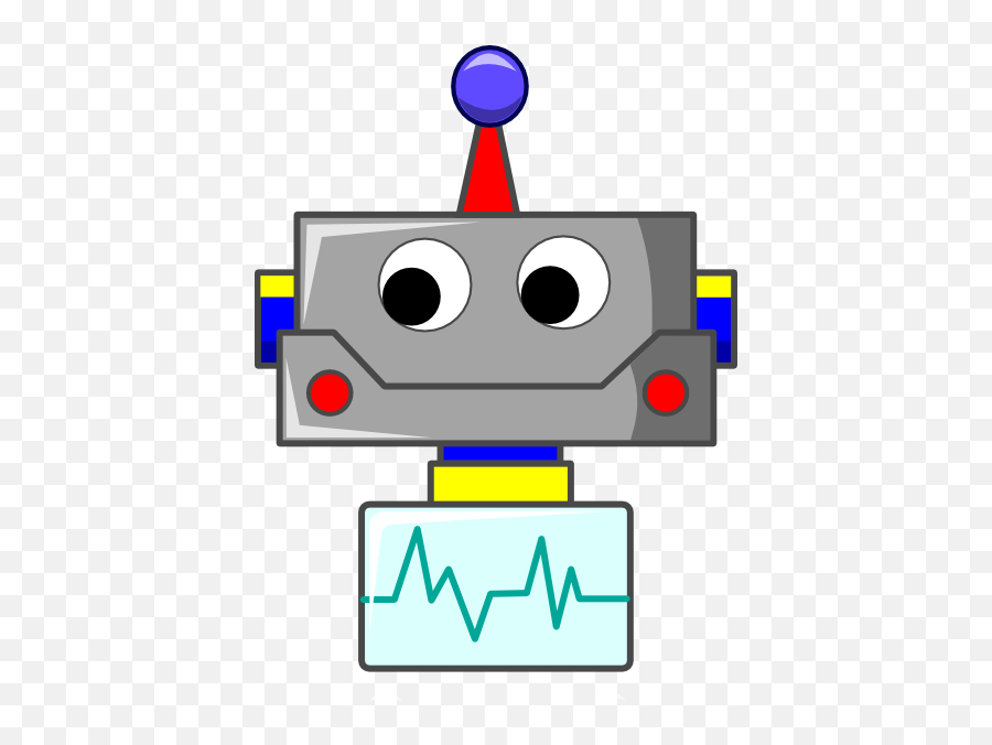 Cartoon Robot Clipart - Robot Head Clipart Emoji,Robot Clipart