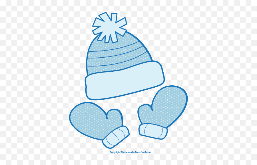 Free Winter Clipart - Transparent Hat And Gloves Clipart Emoji,Winter Clipart
