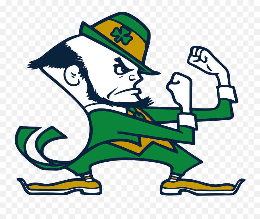 Fighting Irish Leprechaun Logo - Fighting Irish Notre Dame Logo Emoji,Notre Dame Football Logo
