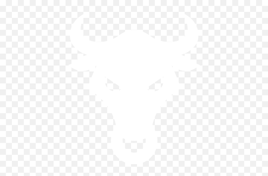 White Bull Icon - Bull White Icon Png Emoji,Bull Png