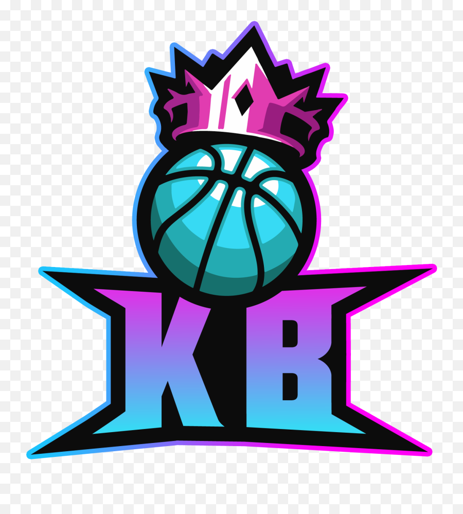 Pink Basketball - Blue And Pink Basketball Logo Emoji,Twitch Streamer Logos