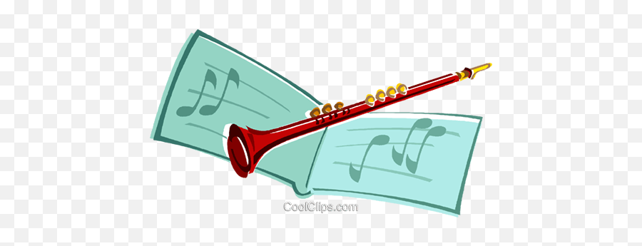 Clarinet Royalty Free Vector Clip Art Illustration - Vc012670 Drawing Emoji,Clarinet Clipart