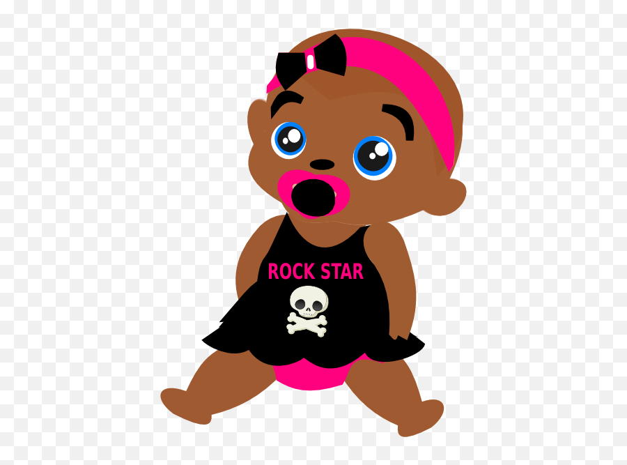 Rock Baby Clip Art At Clker - Clipart Black Baby Png Emoji,Babies Clipart