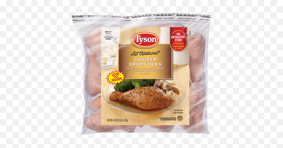 Natural Frozen Chicken Drumsticks - Tyson Chicken Drumsticks Lb Bag Emoji,Chicken Leg Png