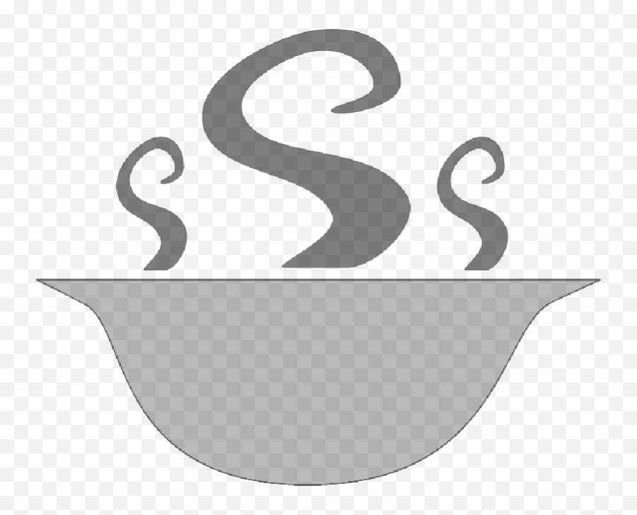 Bowl Water Food Steaming Soup Plate Cup Hot - Gas Steam Gif Clip Art Emoji,Soup Clipart Black And White