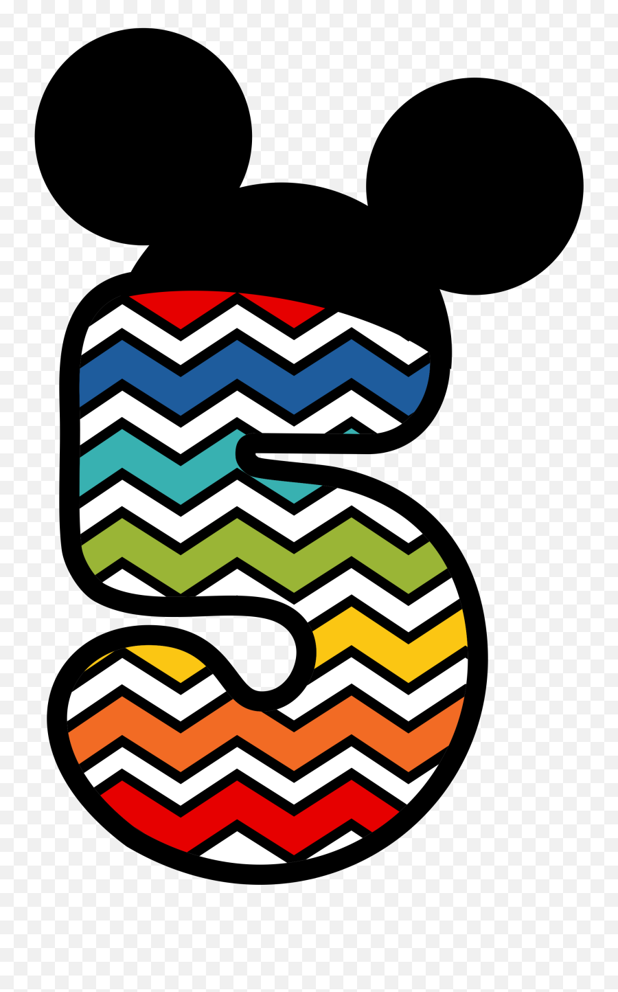Disney Printables Party Printables Alphabet Templates - Mickey Mouse Number 5 Printable Emoji,Mickey Head Png