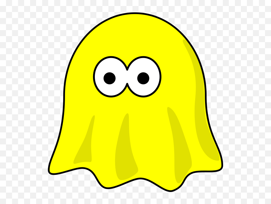 Yellow Ghost Clip Art At Clkercom - Vector Clip Art Online Supernatural Creature Emoji,Ghosts Clipart