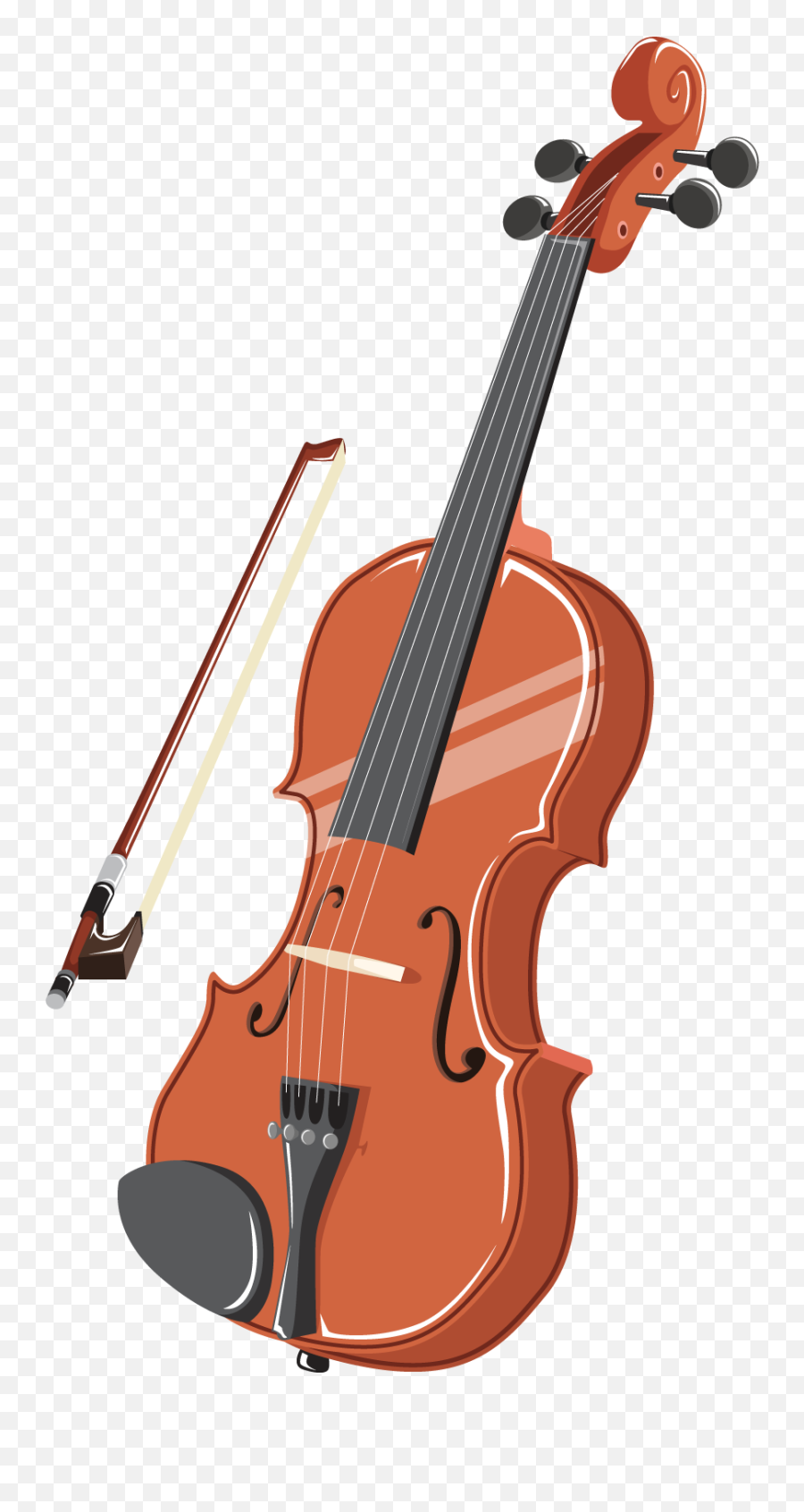 Violin Clipart Transparent Background - Clip Art Violin Png Emoji,Violin Clipart