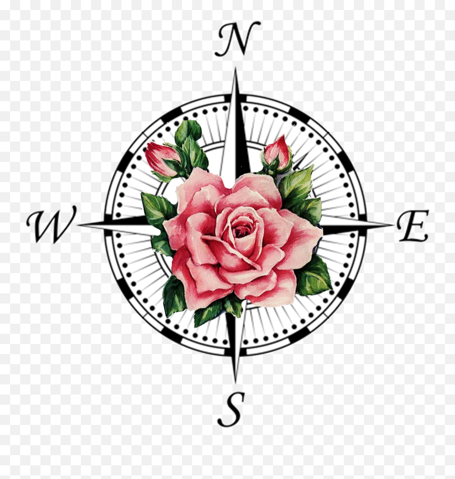 Compass Rose Tattoo Transprent Png Free - Compass Sign Emoji,Compass Rose Clipart