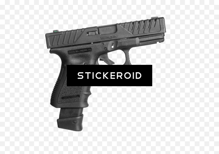 Download Hd Glock Handgun Gun Hand - Snap On Skin Dark Earth Emoji,Gun In Hand Png