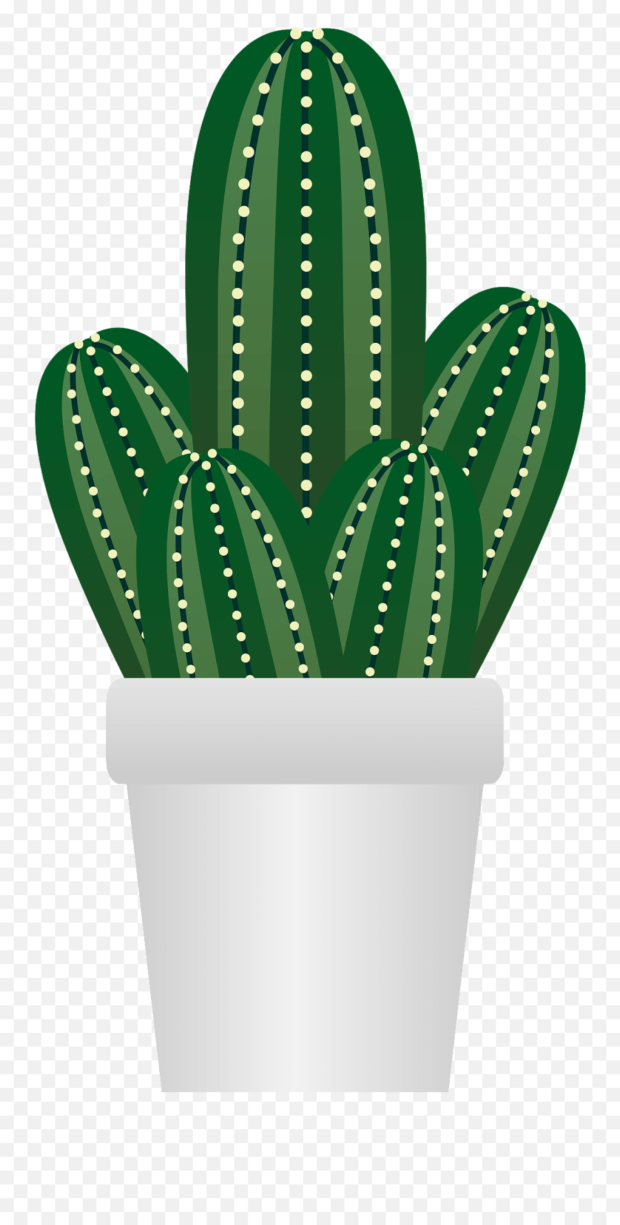 Cactus Plant Clipart - Vertical Emoji,Succulent Clipart