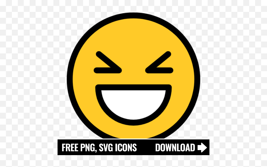 Free Laughing Icon Symbol Png Svg Download Emoji,Laughing Emoji Transparent Background