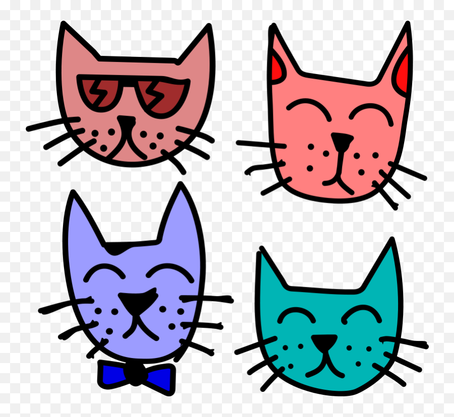 Free Clip Art Cats - Cats Clipart Emoji,Cats Clipart