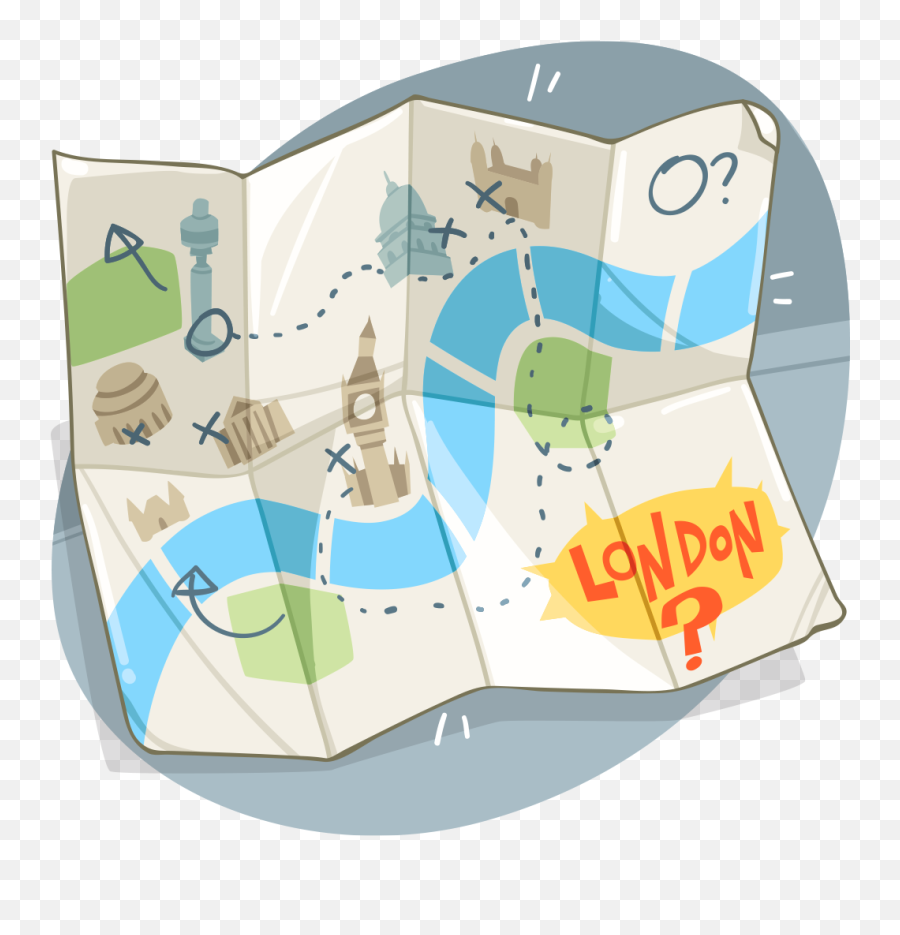 Transparent Scavenger Hunt Map - Treasure Hunt Map Icon Emoji,Scavenger Hunt Clipart