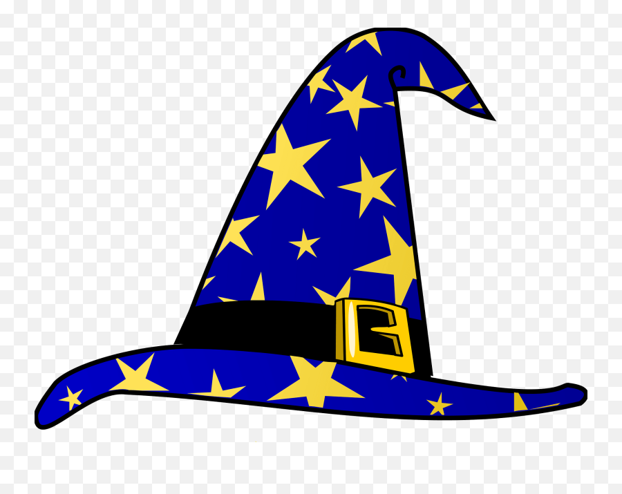 Wizard Hat Clipart - Transparent Wizard Hat Emoji,Hat Clipart