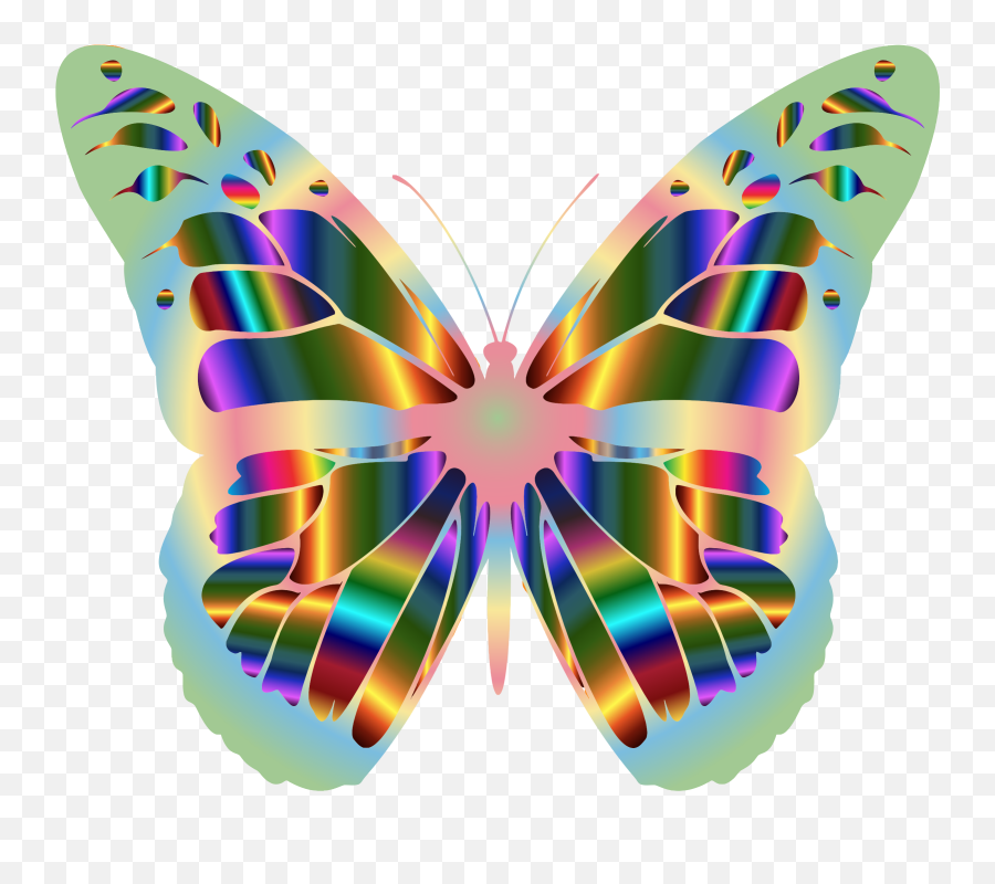 Butterfly Outline Png - Butterfly Outline Neon Transparent Emoji,Butterfly Outline Clipart