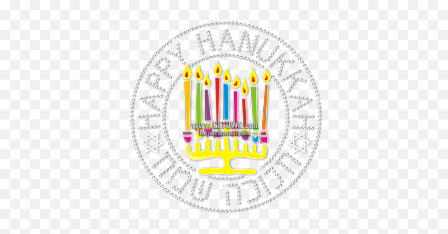 Happy Hanukkah Special Colorful Menorah - Menorah Emoji,Happy Hanukkah Clipart
