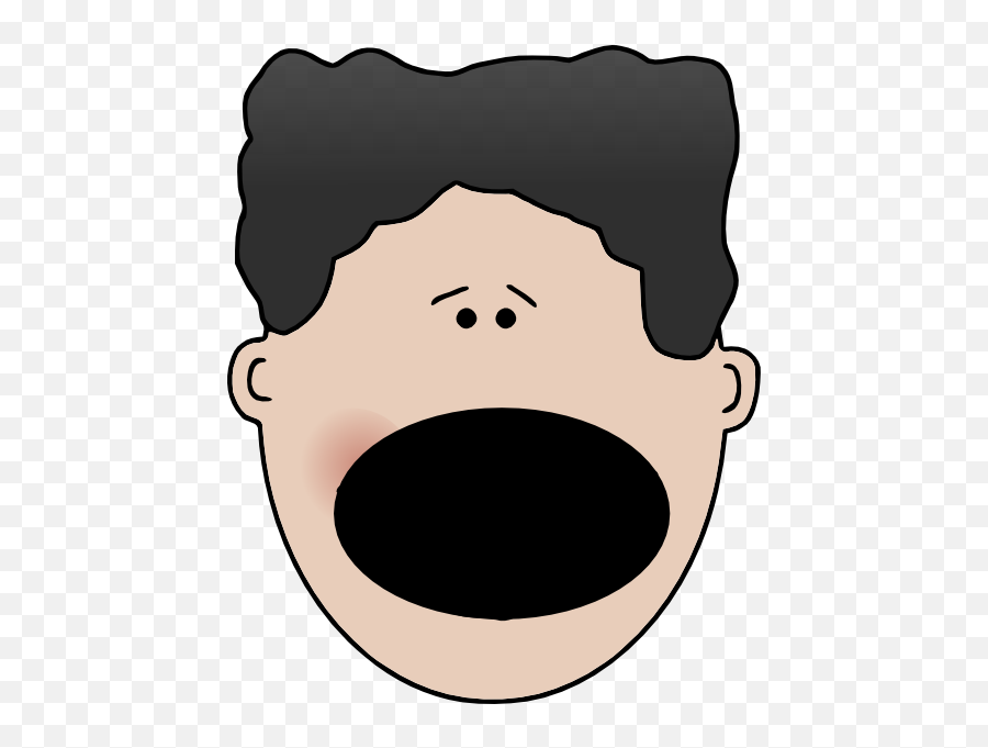 At - Clipart Surprised Face Cartoon Emoji,Shocked Face Png
