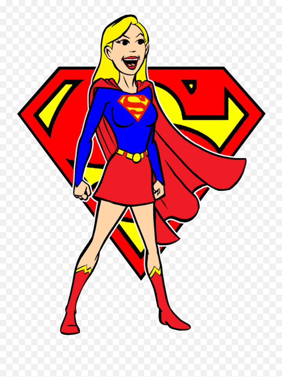 3017 Supergirl Clip Art He - Supergirl Clip Art Emoji,Supergirl Logo