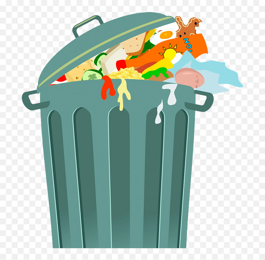 Trash Can Clipart - Garbage Can Clip Art Emoji,Trash Can Png